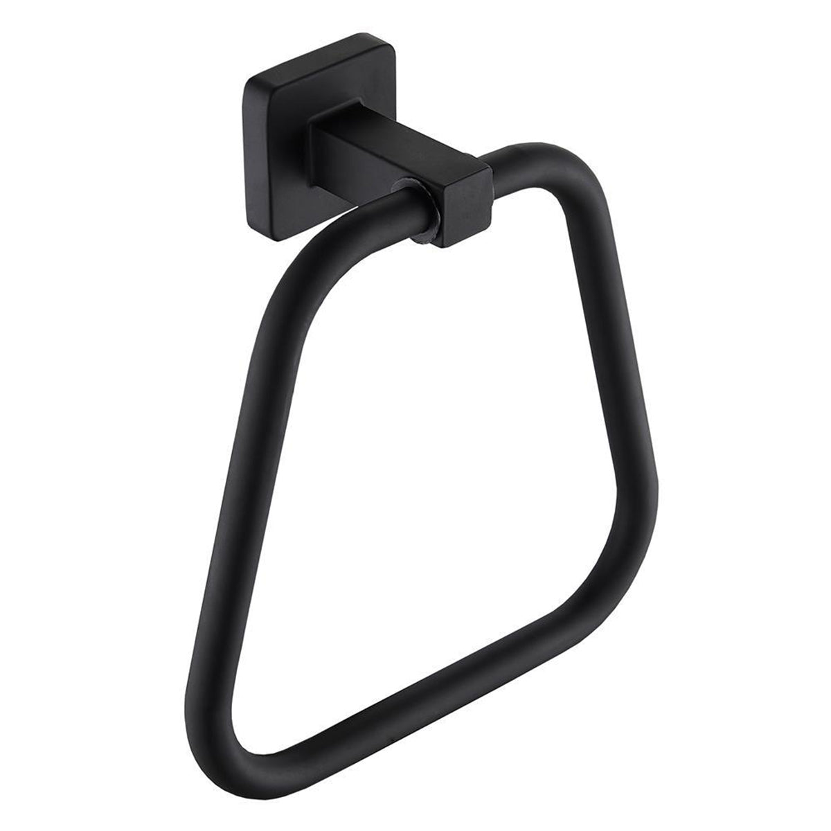 Towel Ring Rectangular Towel Rack Wall Mount Towel Hanging Ring for Bathroom