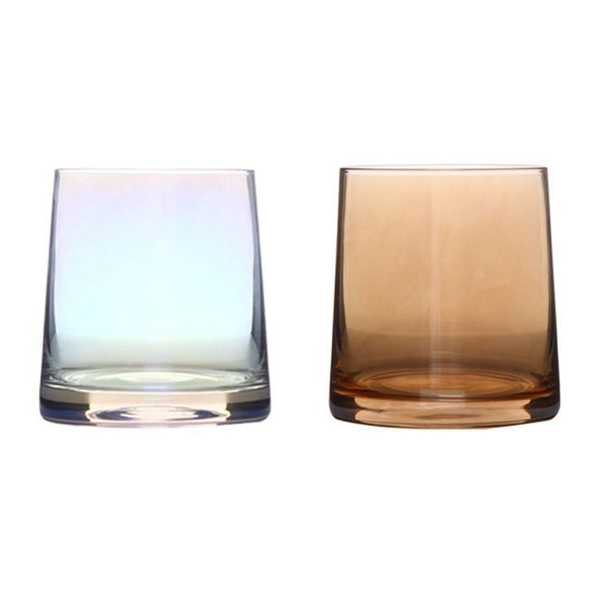 2 Pcs Glass Toothbrush Cups for Basin Storage