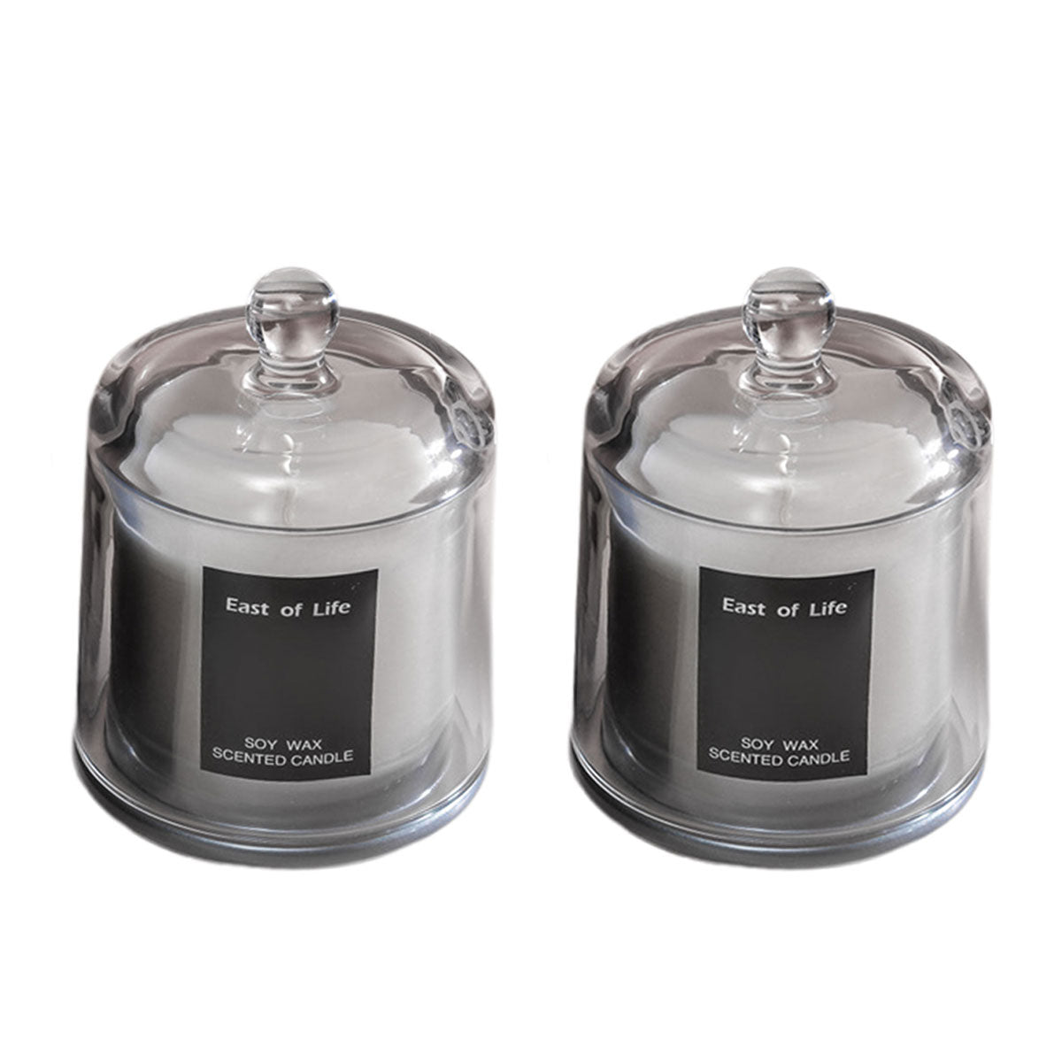 2Pcs Smokeless Glass Aromatherapy Candles Scented Gift Set for Relaxation AU