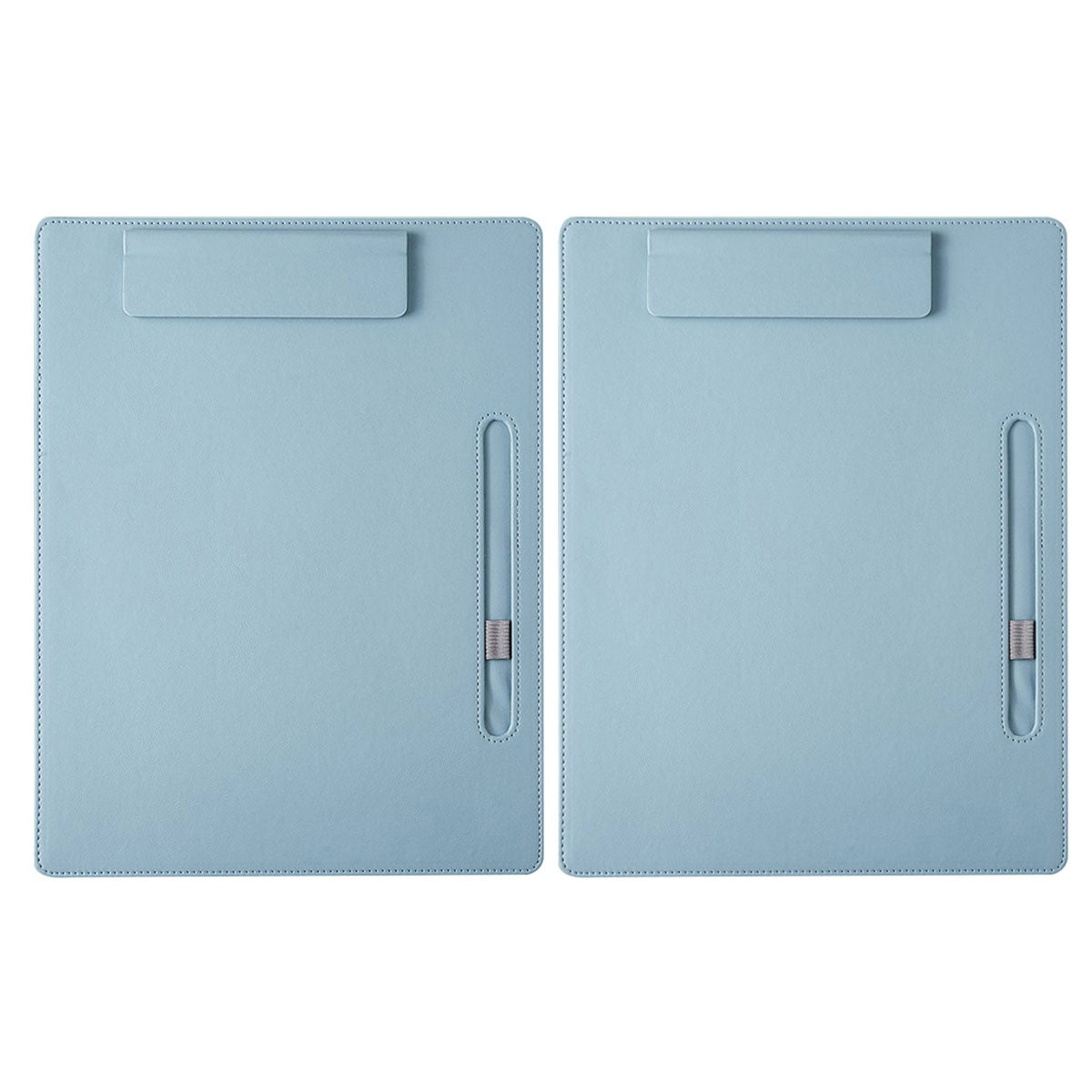 2 Pcs Leather Clipboard Conference File Holder for Hotel Menu