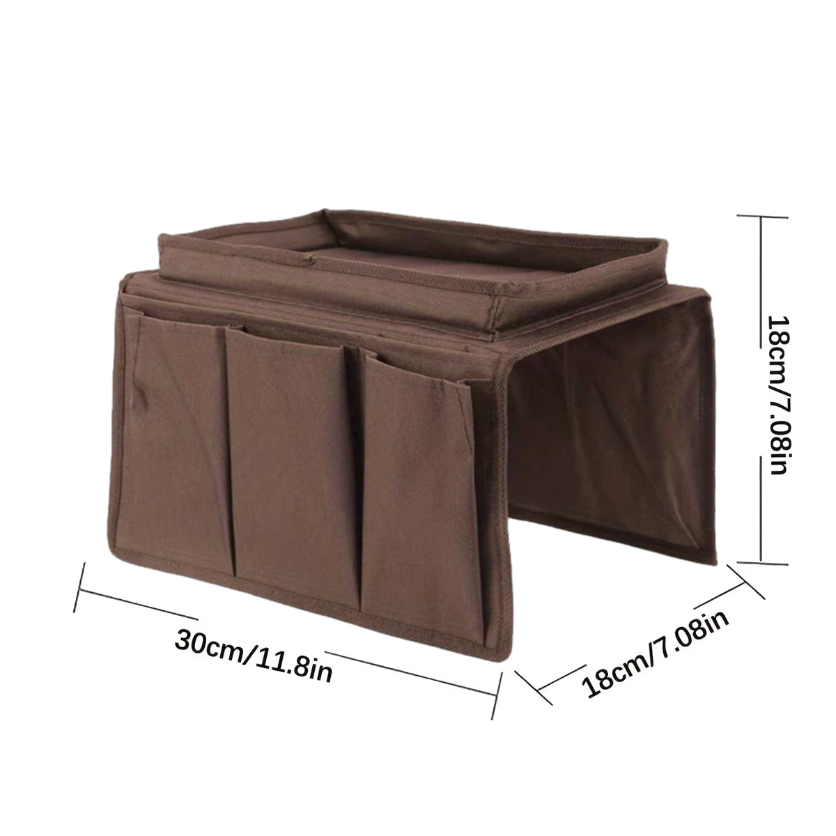 Sofa Hanging Storage Bag with Multi Pocket Remote Organizer