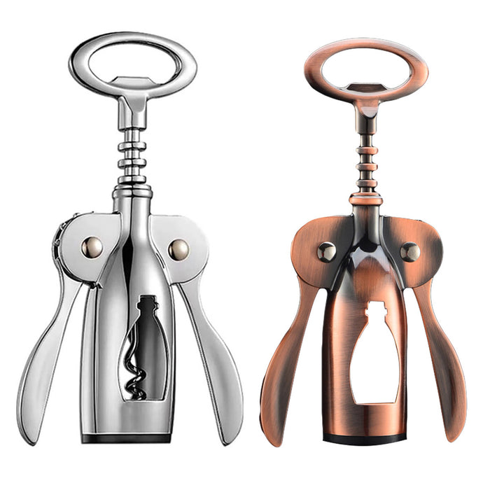 Wing Corkscrew Bottle Opener with Cap Lifter