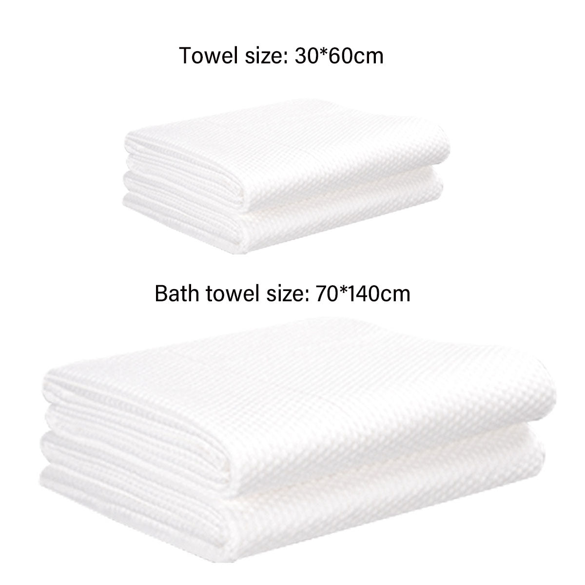 10pcs Disposable Bath Towels Travel Towels Soft Absorbent for Spa Hotel Bathroom