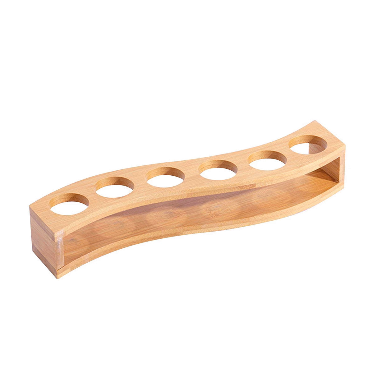 Bamboo Wine Glass Holder Splitter Cup Holder Organiser for Kitchen Bar Storage
