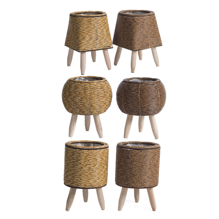 Rattan Trellis Planter for Tabletop Plants