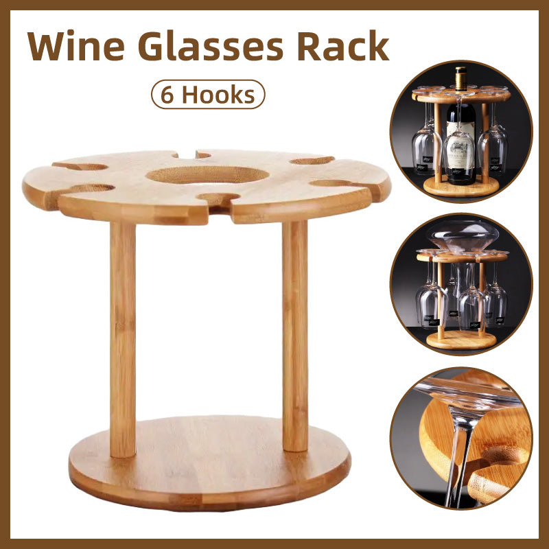 Wine Glass Holder Inverted Hanging Rack Tall Stemware Drainer Storage Stand AU