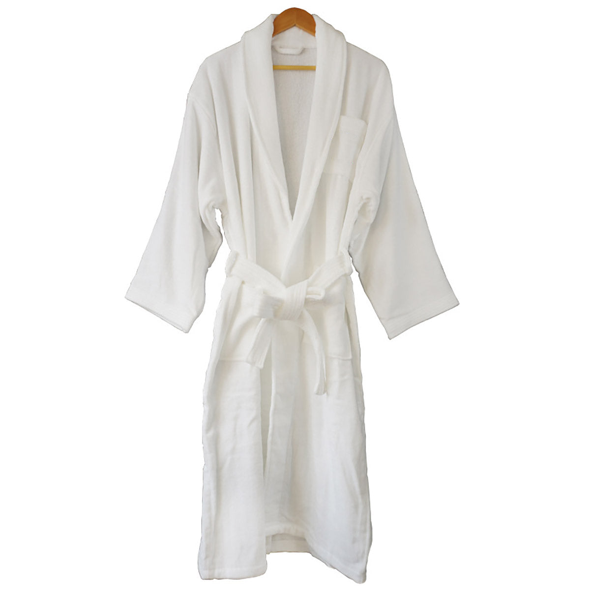 Cotton Kimono Collar Hotel Bathrobe – Waffle or Velvet – Product View 4