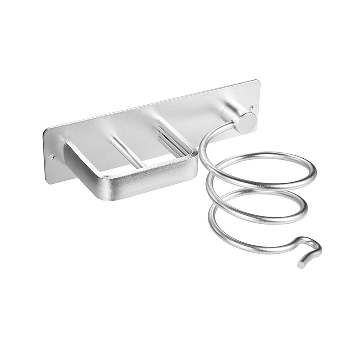 Wall Mounted Hair Dryer Holder Bathroom Storage Rack Curling Iron Organizer AU