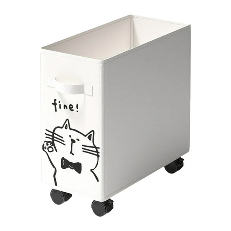 Storage Basket with Wheels Clip On Storage Organizer for Home and Office Use