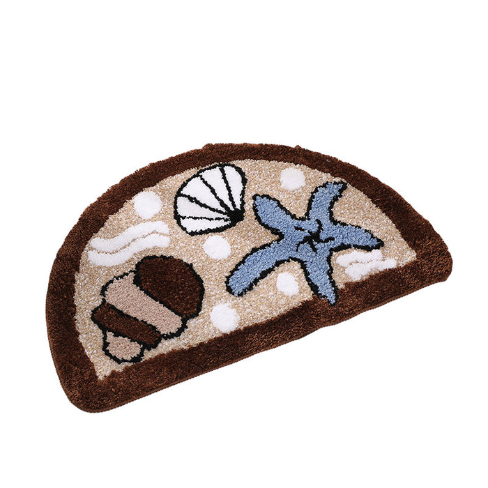 Starfish Shell Entry Mat with Non Slip Base
