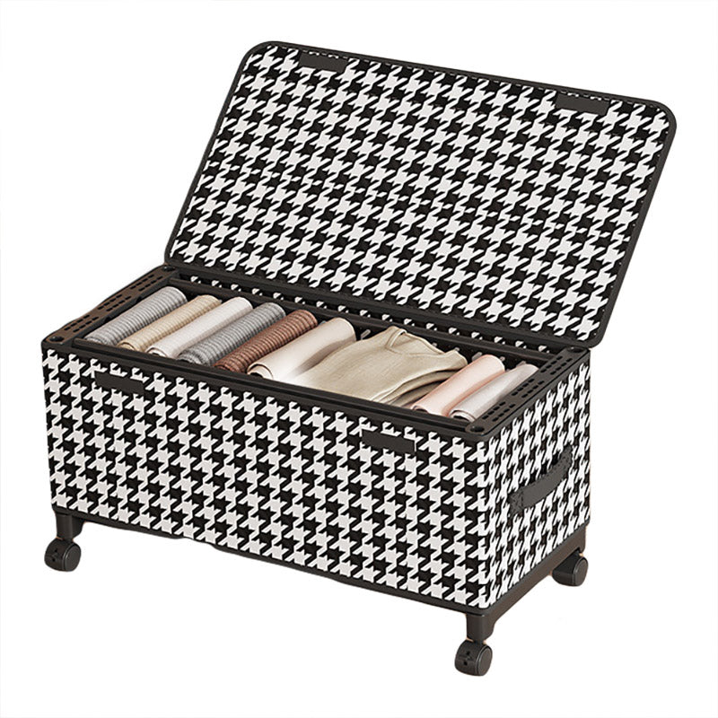 Under Bed Storage Box Household Wheeled Clothes Organizer Toy Container with Lid