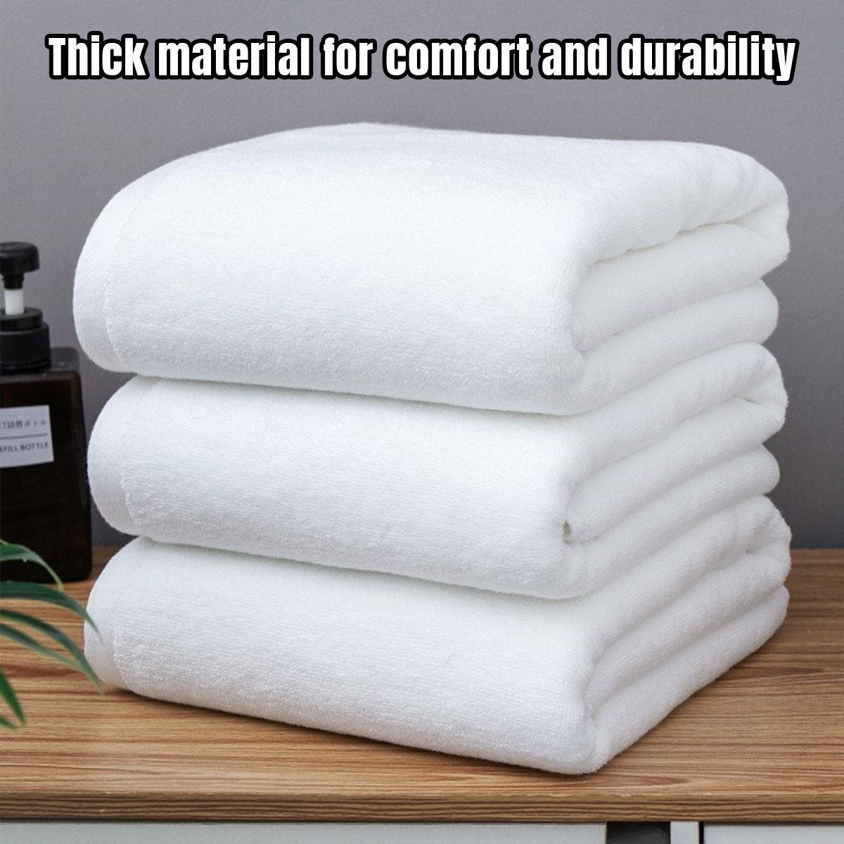 6 Pcs Absorbent Cotton Bathroom Floor Mat Towel 50x80cm