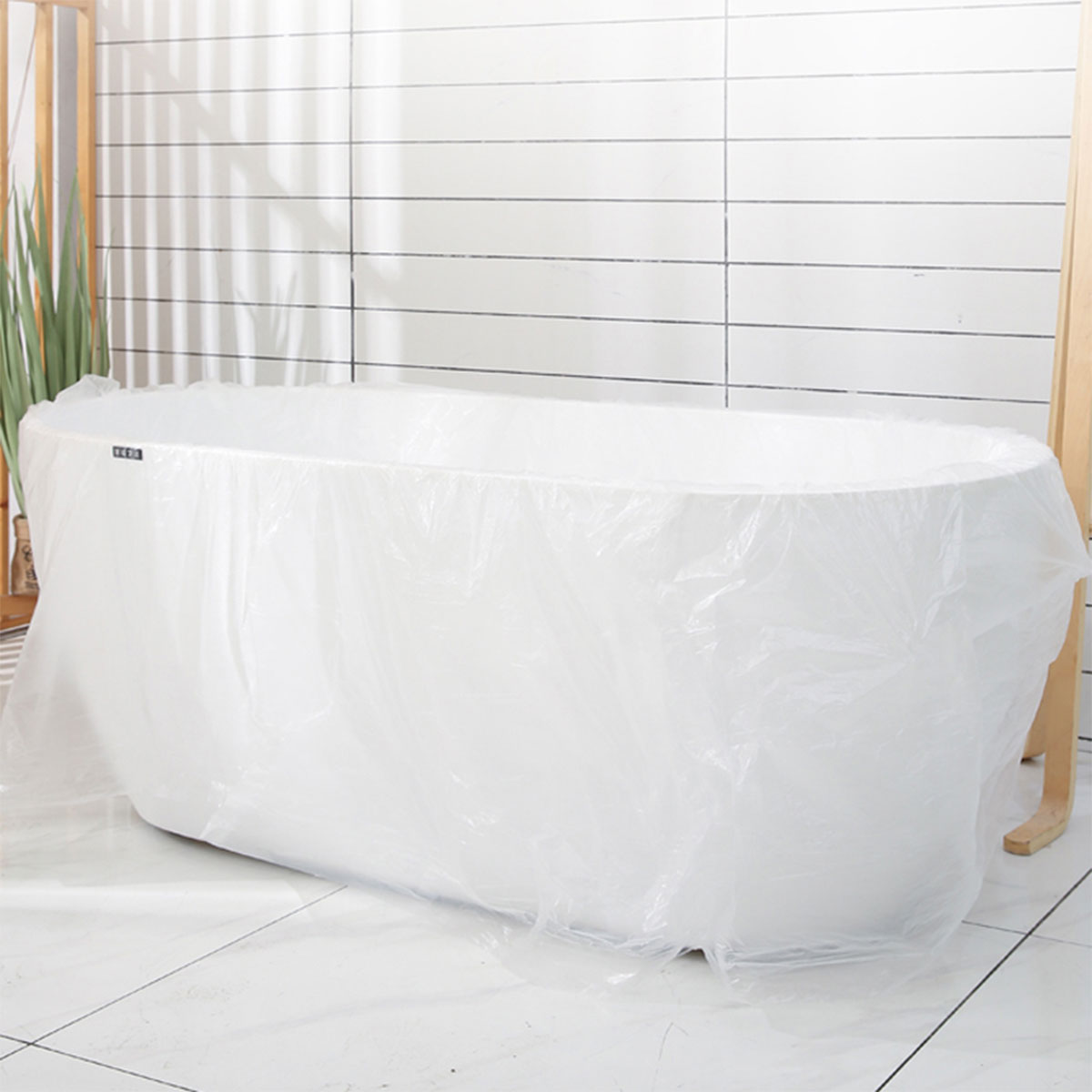 30 Pcs Disposable Bathtub Liner Film for Hotel and Spa