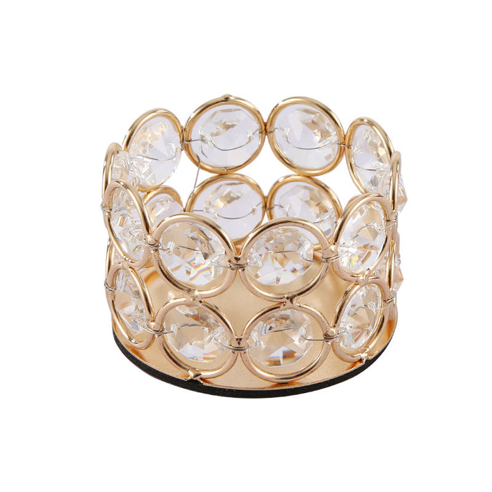 8 Pcs Gold Candle Holders for Hotel Events