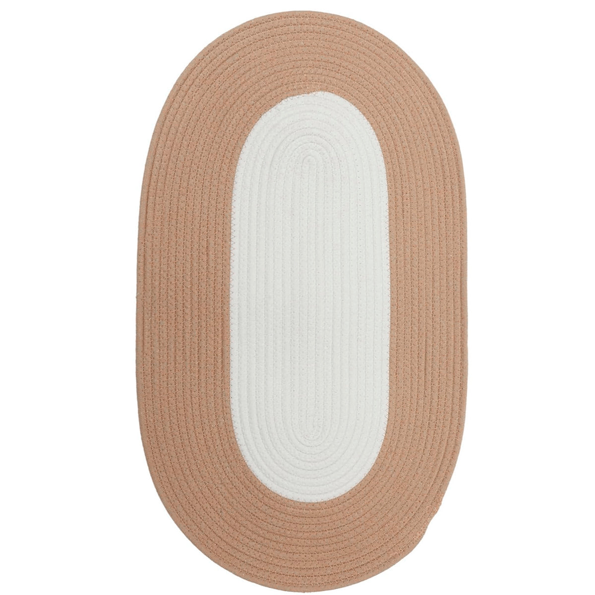 Oval Cotton Floor Mat Non-Slip Washable Bedroom Rug