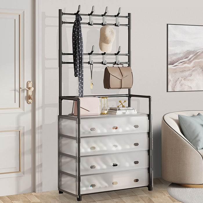 5 Tier Hall Tree with Coat and Shoe Storage