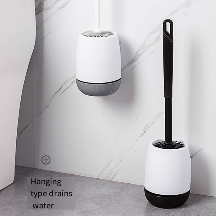 Wall Mounted Silicone Toilet Brush for Hotels