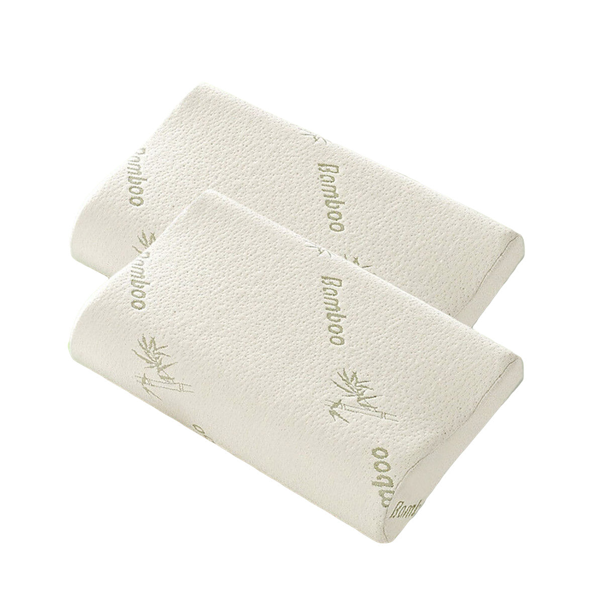 1 or 2 Pcs Contour Pillows with Memory Foam