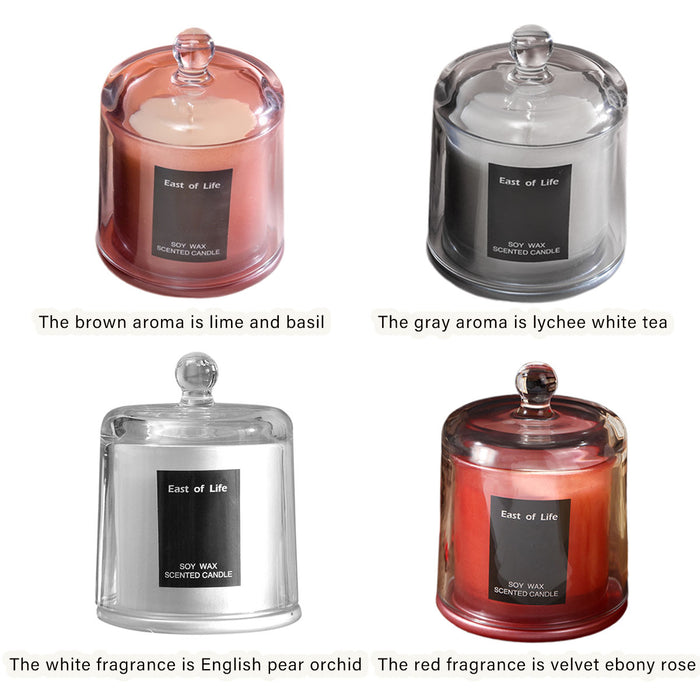 2 Pcs Scented Glass Aromatherapy Candles