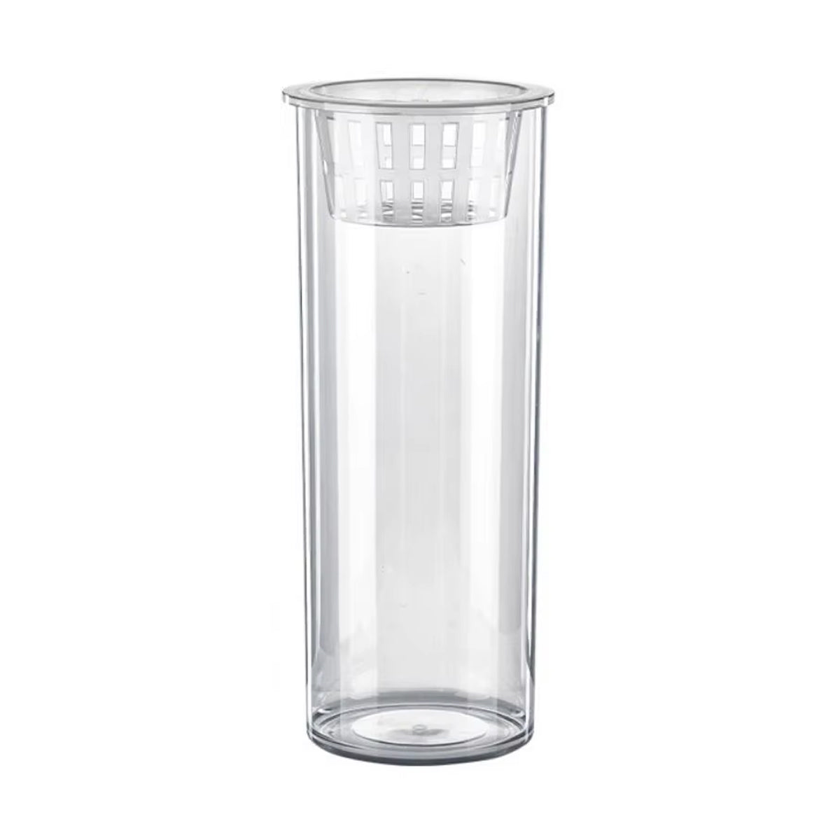 Hydroponic Plant Vase Cylindrical Straight Design Glass Fish Tank for Home Decor