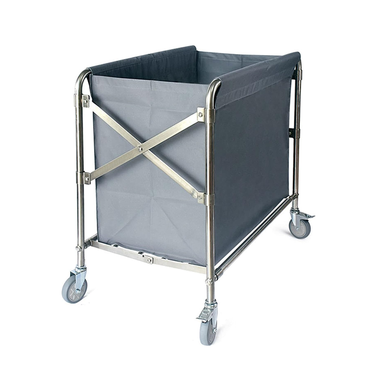 Foldable Housekeeping Trolley with Linen Bag