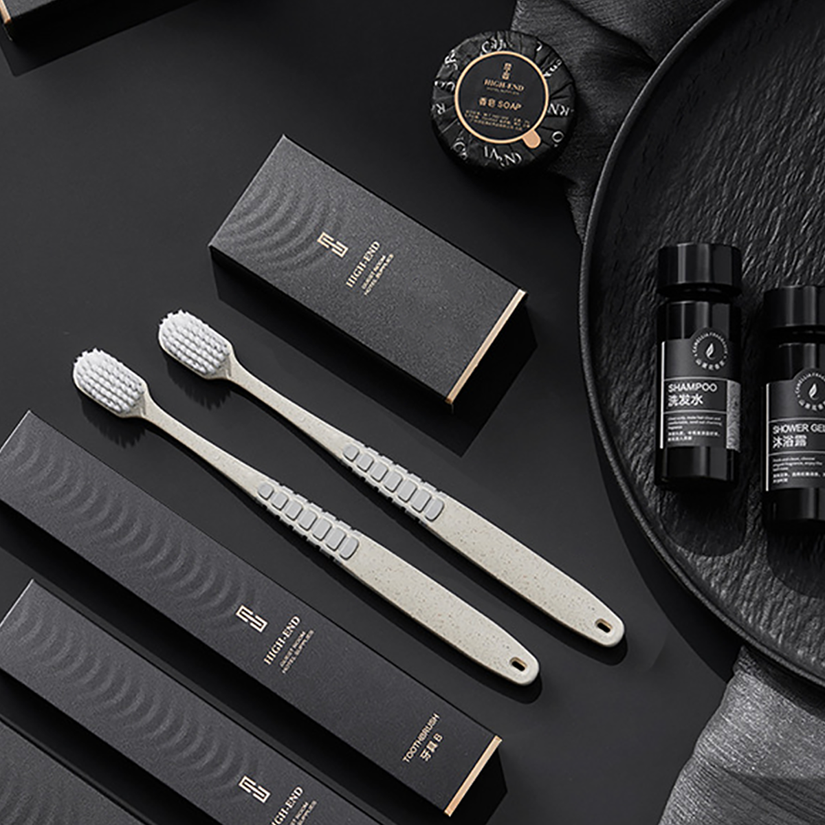 Hotel Toiletries Set with Shampoo Conditioner Soap