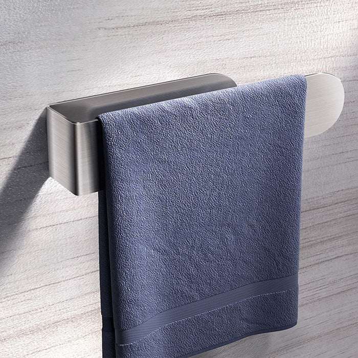 Steel Towel Holder with Adhesive Wall Mount