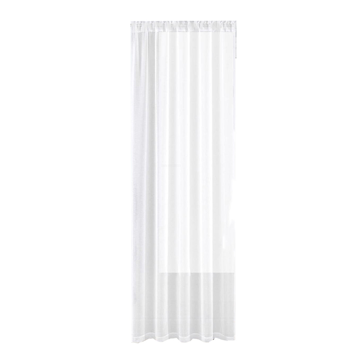 Sheer Voile Curtains Rod Pocket Window Panel for Bedroom 140cm x 230cm Drapes