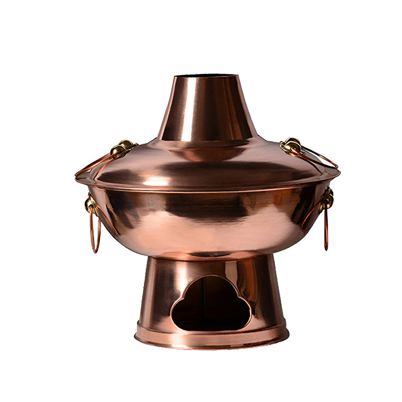 Stainless Steel Charcoal Chinese Copper Hot Pot for Beijing Cookware