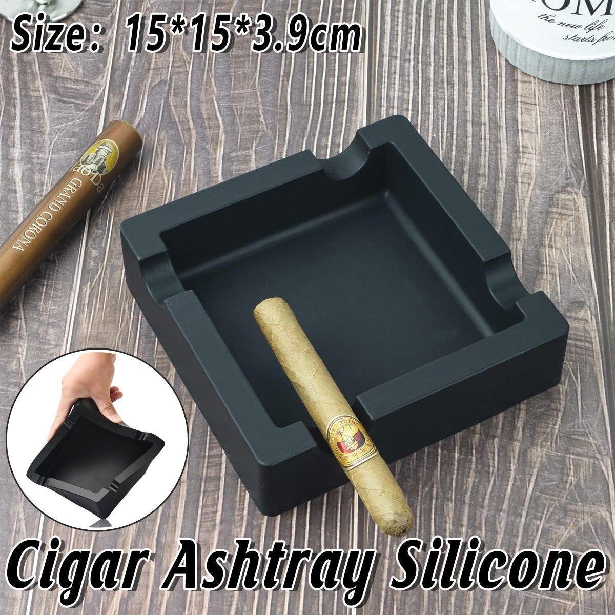Square Silicone Cigar Ashtray with Large Capacity – Product View 13