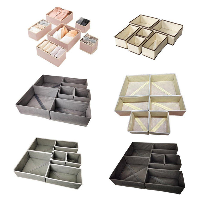 6 Pcs Foldable Fabric Storage Boxes for Garments