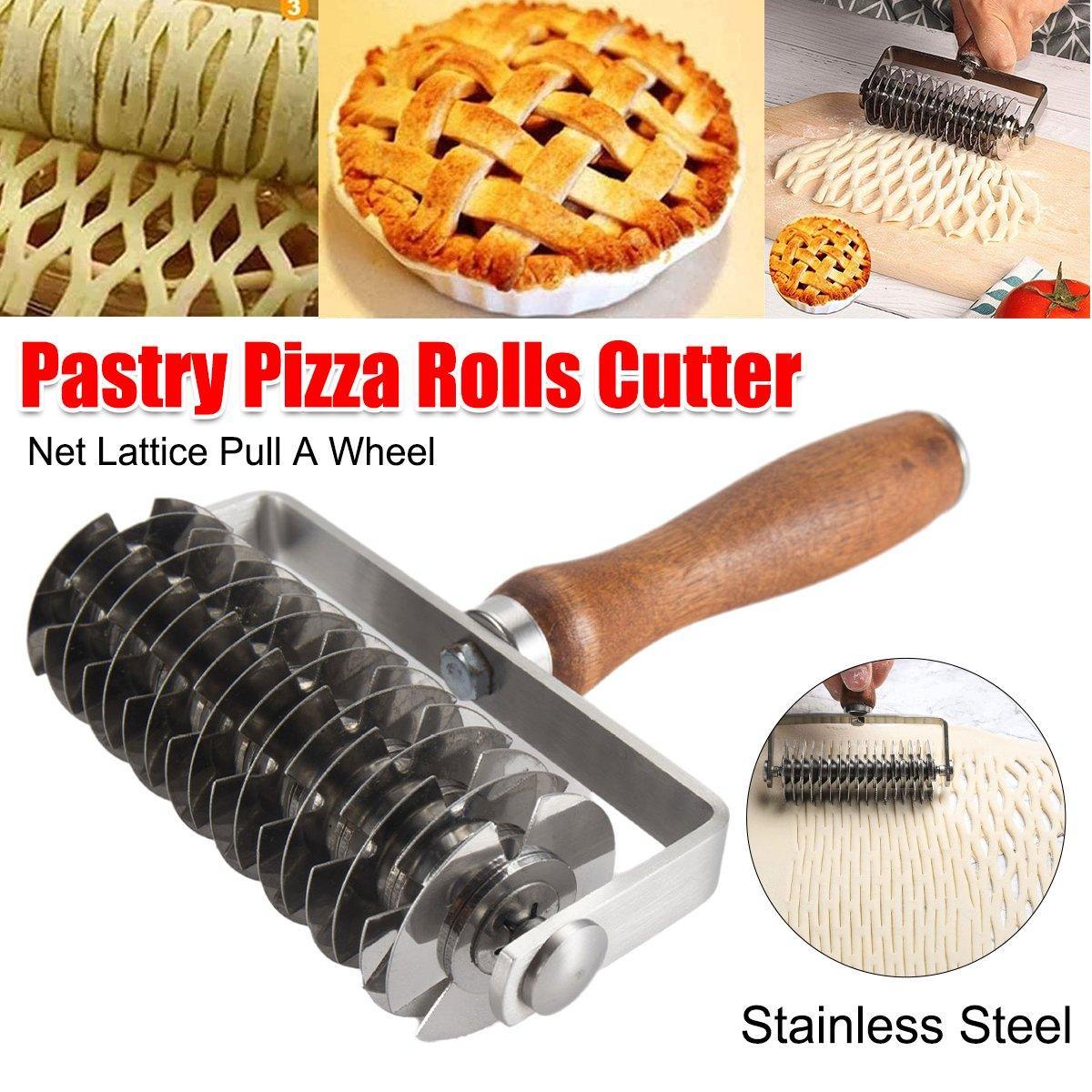 Stainless Steel Lattice Cutter with Wood Handle – Product View 14