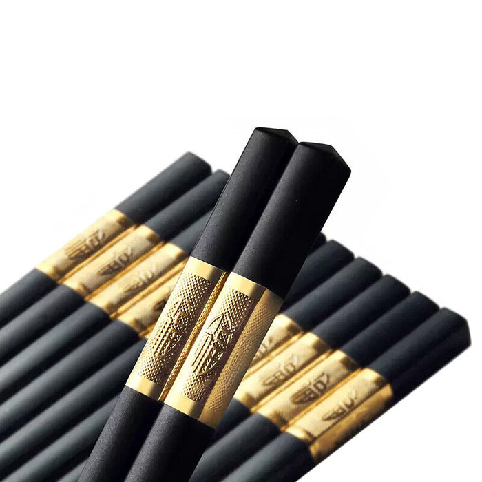 10 Pairs Chopsticks with Patterned Handles