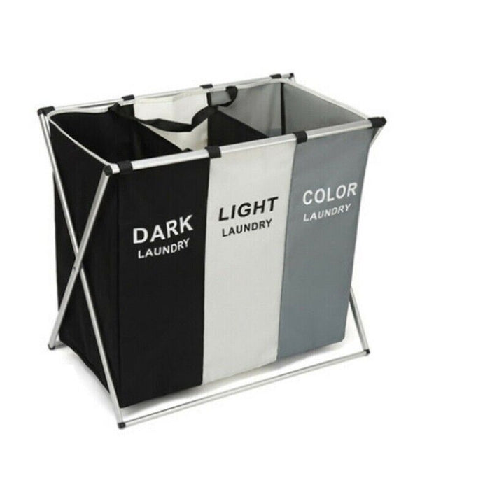 Laundry Sorter with Three Separate Sections