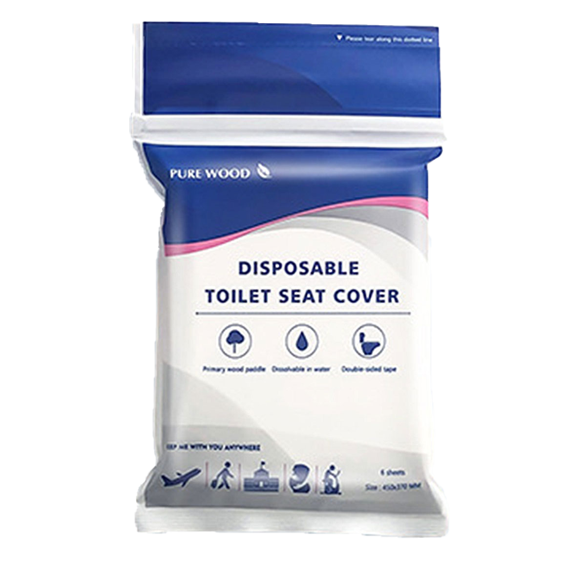 10PCS Disposable Water Soluble Toilet Seat Cover Travel Hygiene Paper Mat AU