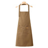 Adjustable Work Apron with Neck and Waist Tie — Brown