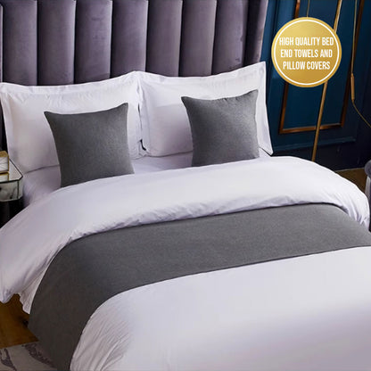 Luxury Hotel Bedding Set Bed End Towel Pillow Cover for Bedroom and Hotels AU