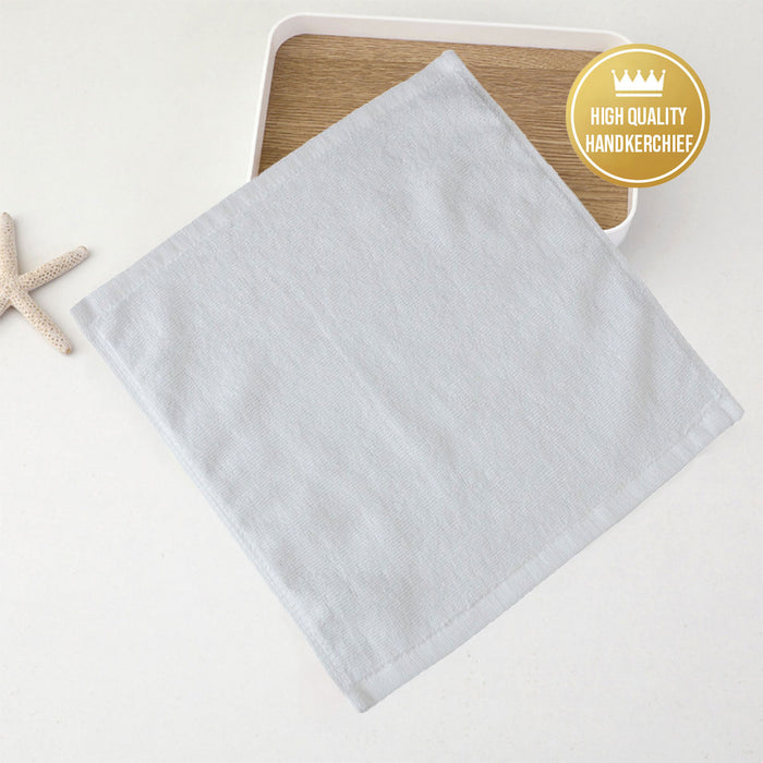6 Pcs Hotel Cotton Face Towel White Soft Square – Product View 8