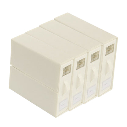 4 Pcs Collapsible Fabric Storage Boxes with Handles