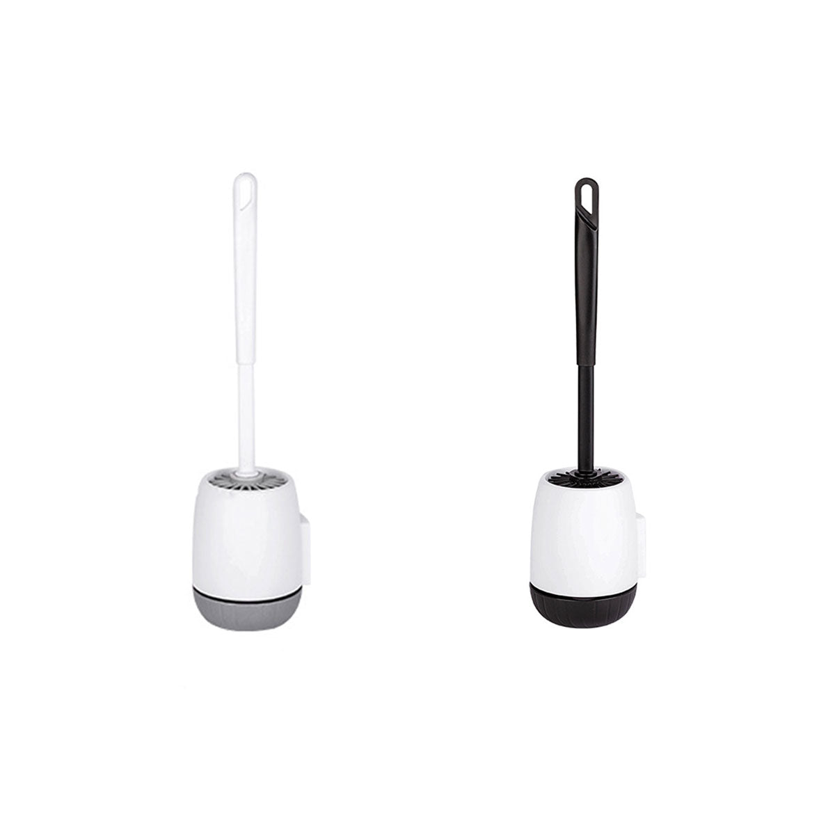 Wall Mounted Silicone Toilet Brush No Dead Cleaning Brush for Bathroom Household