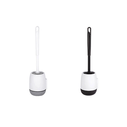 Wall Mounted Silicone Toilet Brush No Dead Cleaning Brush for Bathroom Household