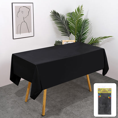 10pcs PEVA Rectangle Tablecloths Solid Colour Waterproof Party Table Covers AU