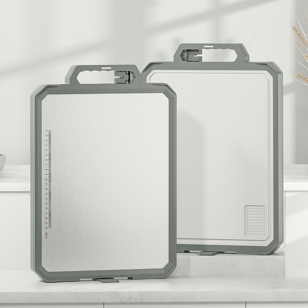 Stainless Steel Double Sided Cutting Board Thawing Board Household Kitchen Tool