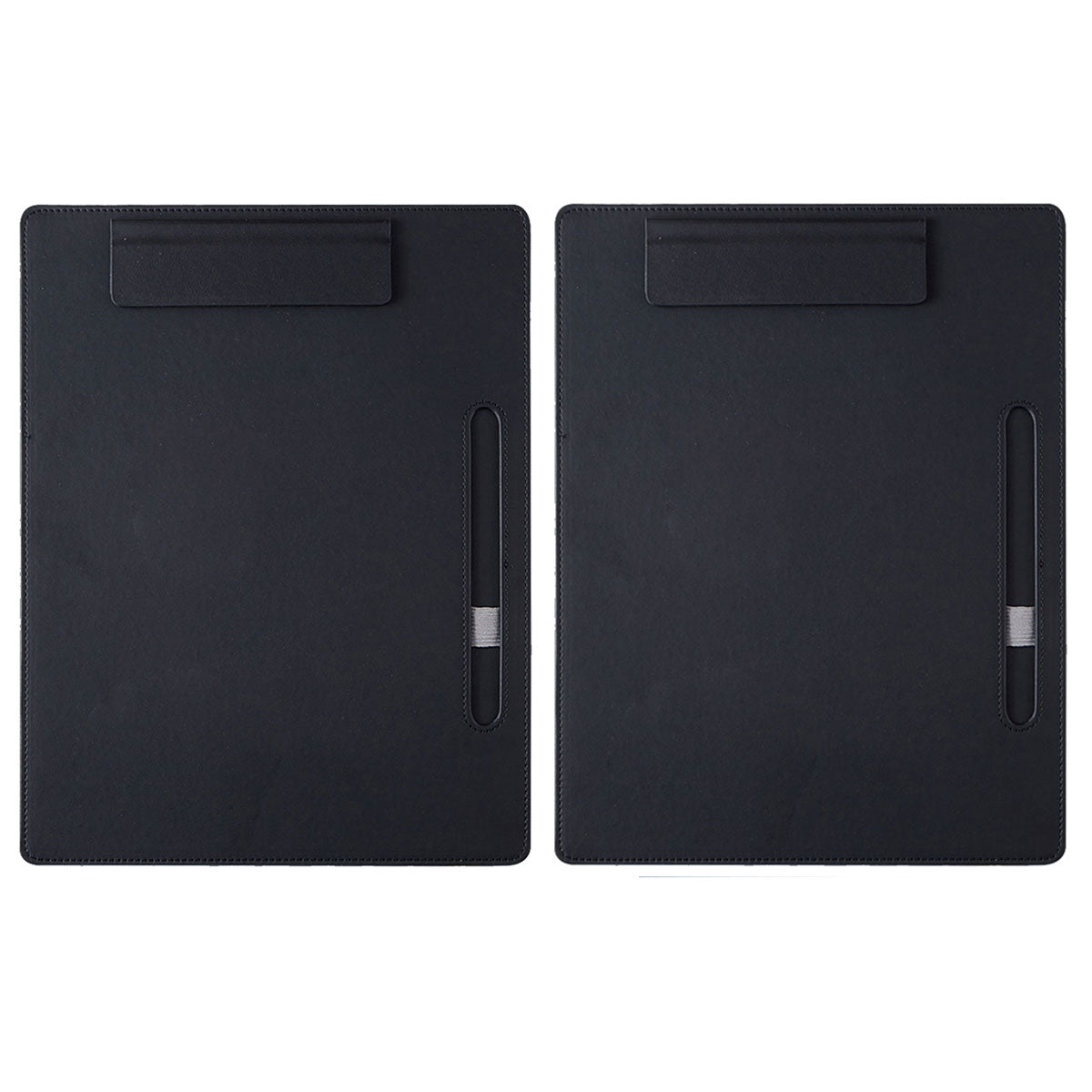 2 Pcs Leather Clipboard Conference File Holder for Hotel Menu
