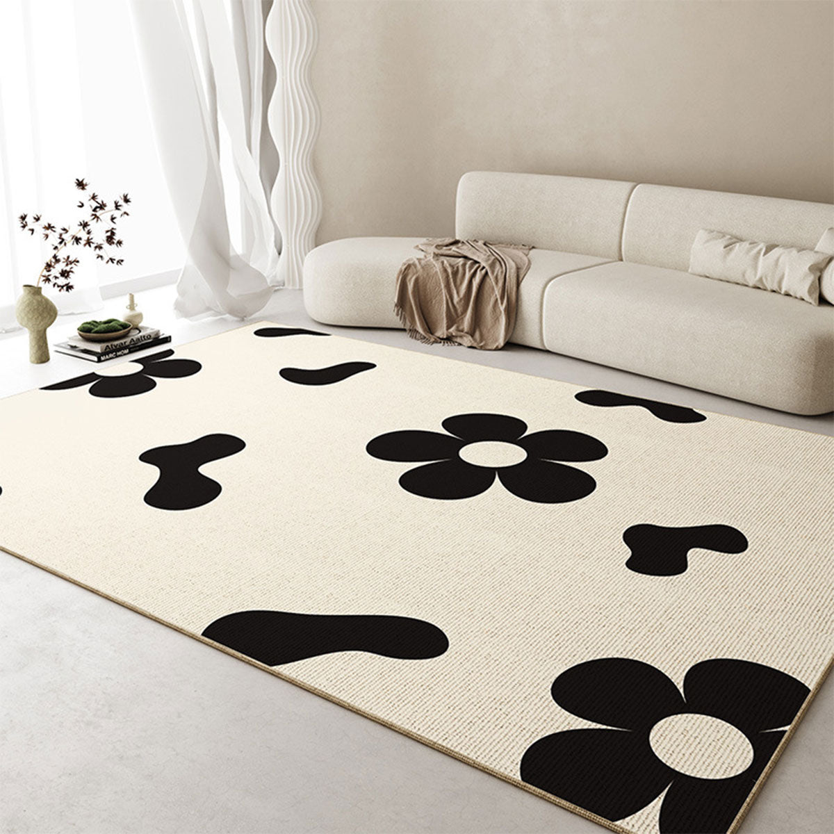 Crystal Velvet Anti Slip Floor Mat Soft Decorative Area Rug