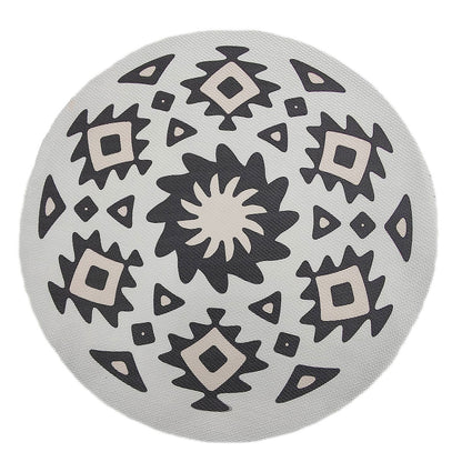 4PCS Bohemian Placemats Round Printed Heat Resistant Easy Clean Dining Mats