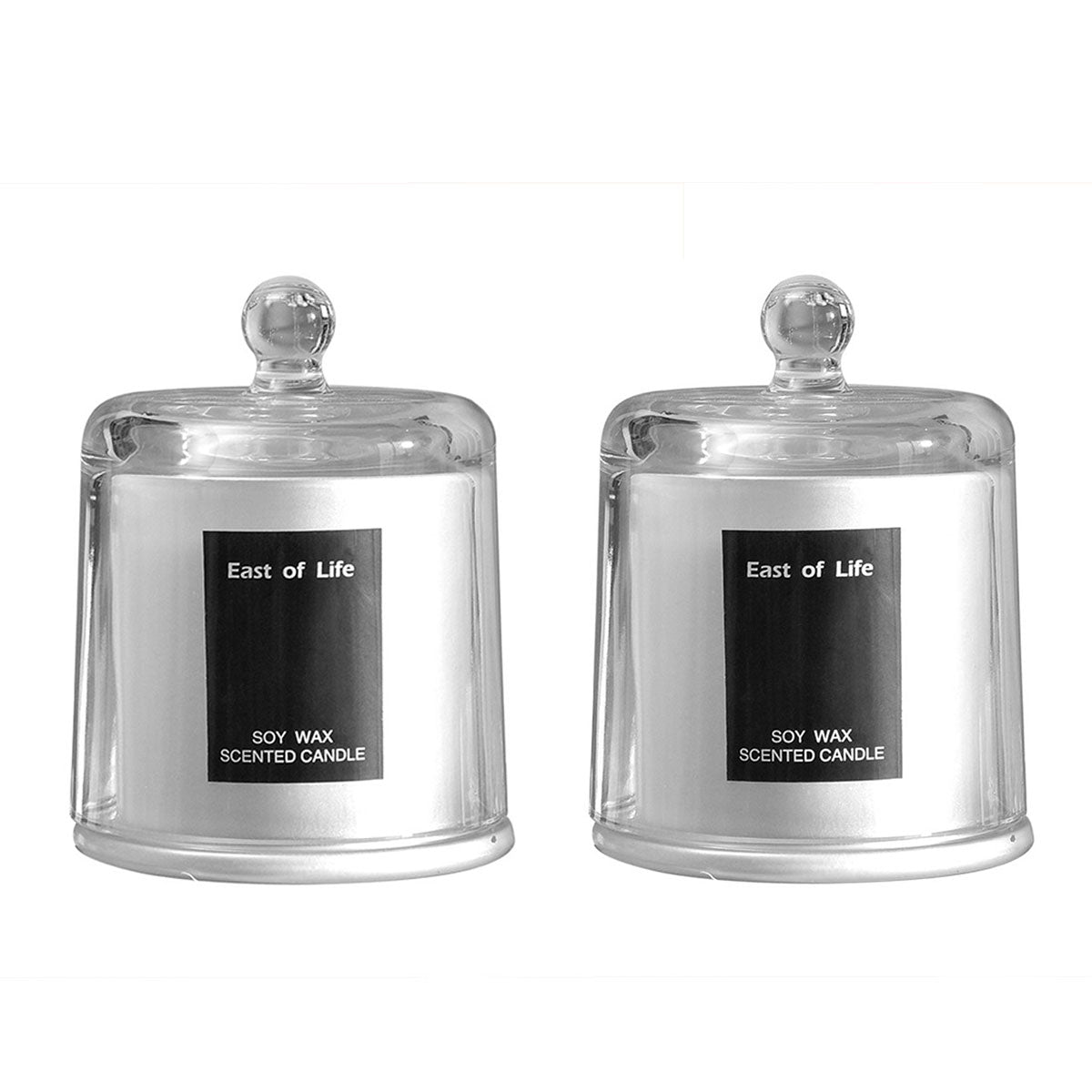 2Pcs Smokeless Glass Aromatherapy Candles Scented Gift Set for Relaxation AU