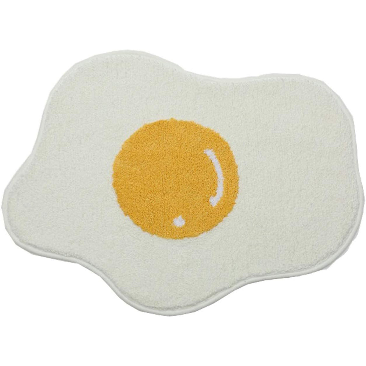 Irregular Fried Egg Shape Floor Mat Soft Imitation Wool Rug