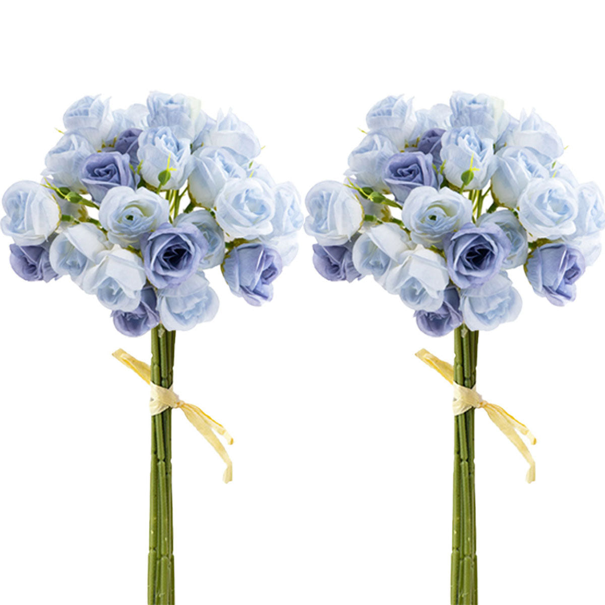 2pcs Artificial Rose Bouquet Valentine's Day Gift Fake Flowers Wedding Decor