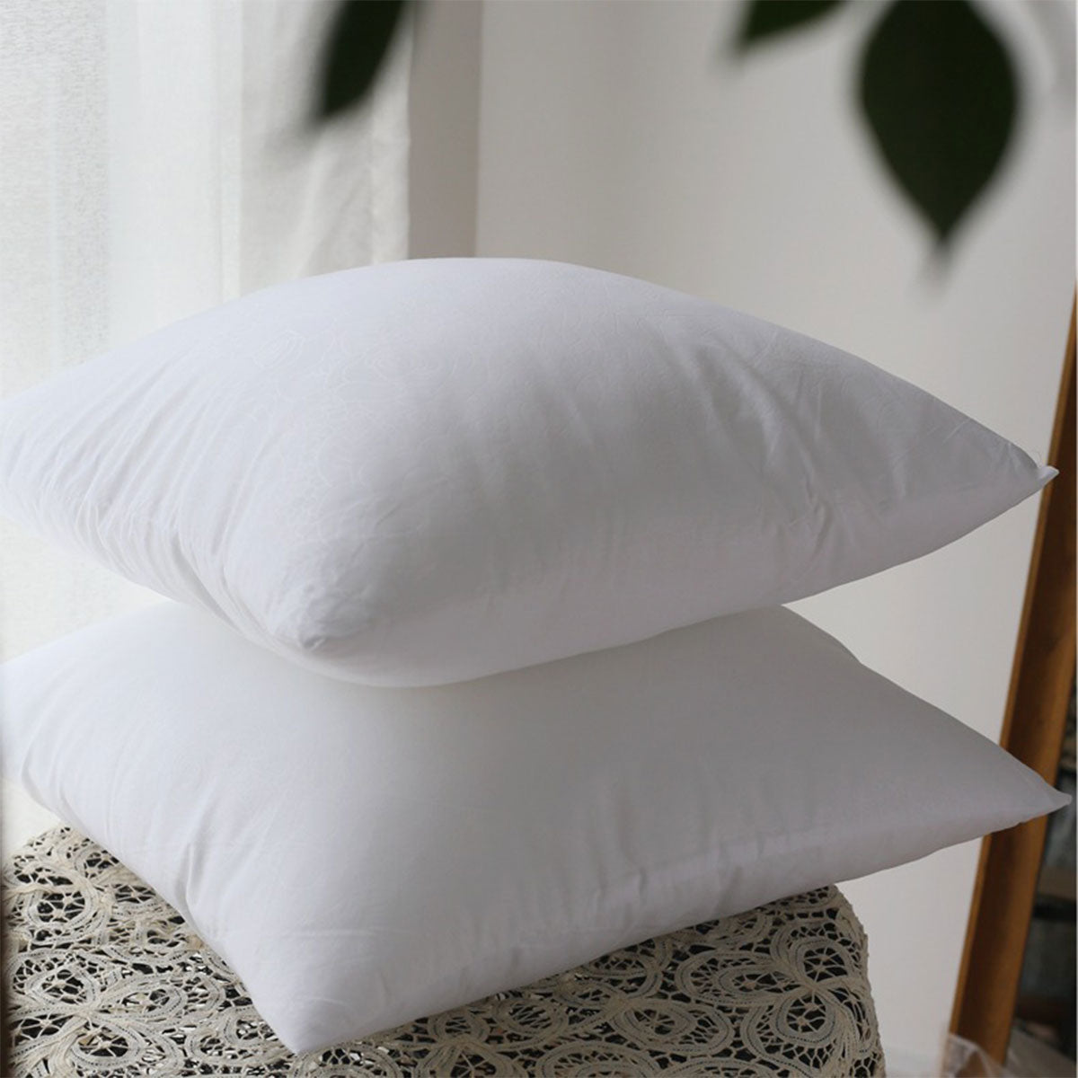 White Hotel Cotton Pillow Core with Anti-Feather Sanding Cloth